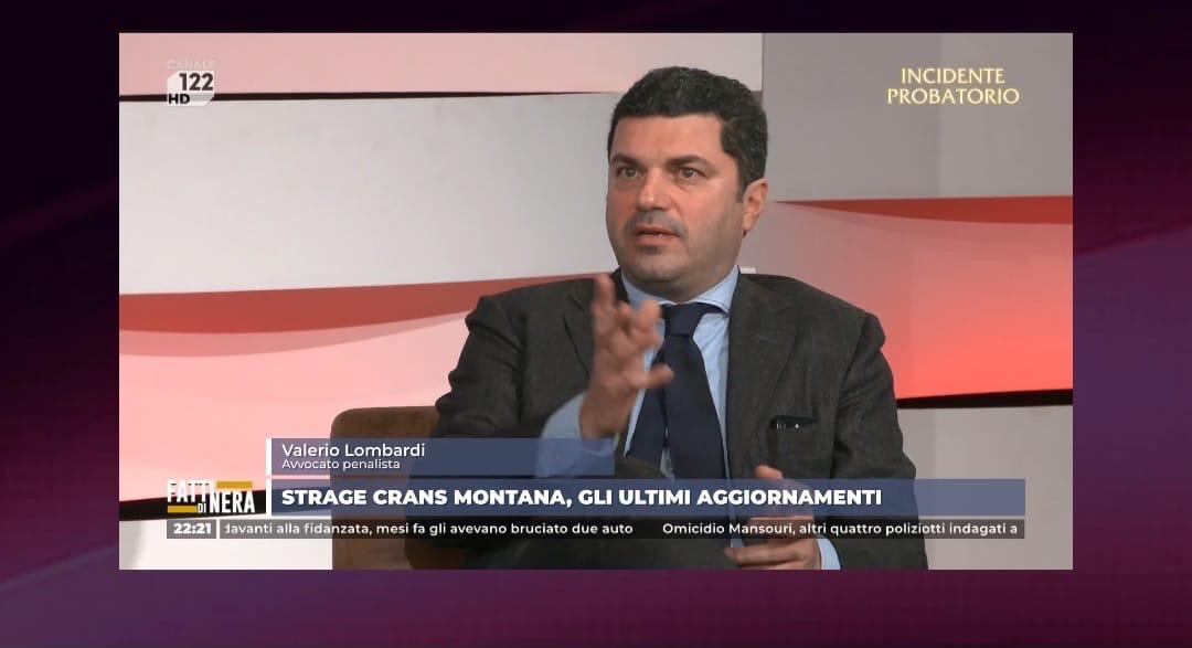 Intervento televisivo dell’avvocato Valerio Lombardi