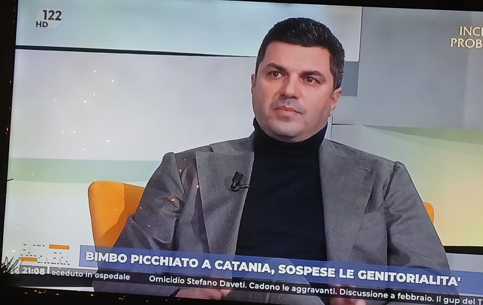 Intervento televisivo dell'avvocato Valerio Lombardi